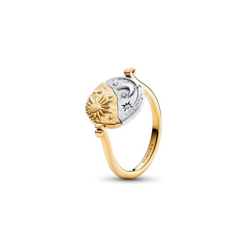 Anello medallion sole luna - anello, e